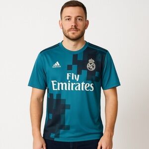 Adidas Real Madrid Teal Soccer Jersey Men’s sz M